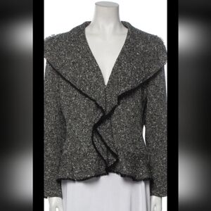 Gerard Darel HOT ITEM! Women's Wool Blend Evening Jacket in Herringbone. Sz 12.